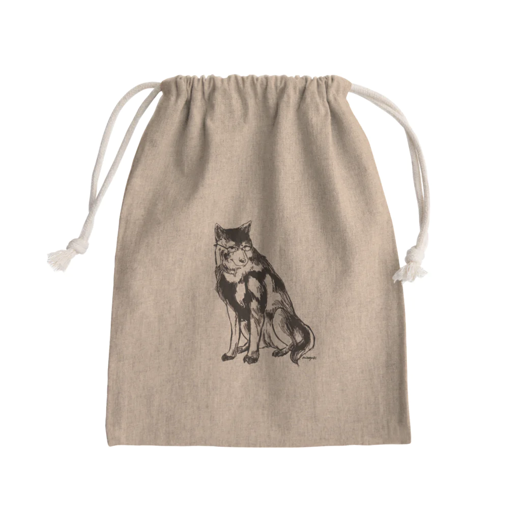 made blueのMEGANE-Dog. Mini Drawstring Bag