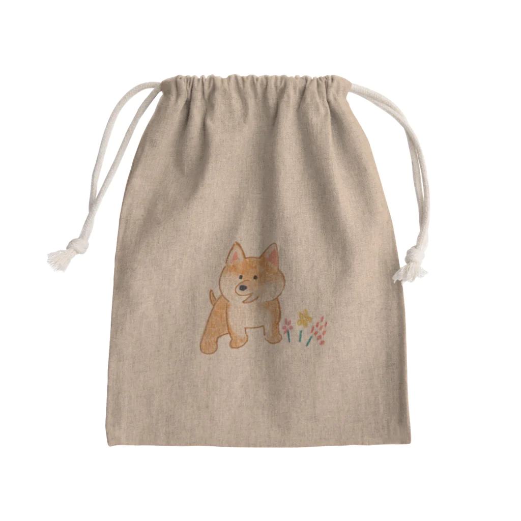 お菓子パーラーの子柴犬 Mini Drawstring Bag