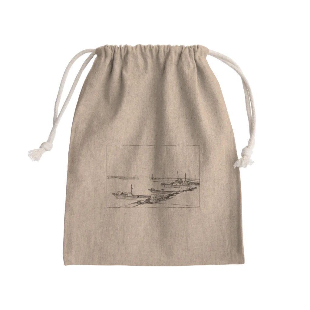 こんなんのみなと Mini Drawstring Bag