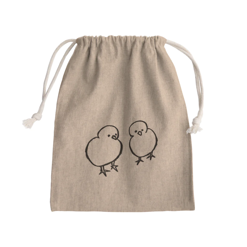 サンハイツ7号室のひよことぴよこ Mini Drawstring Bag