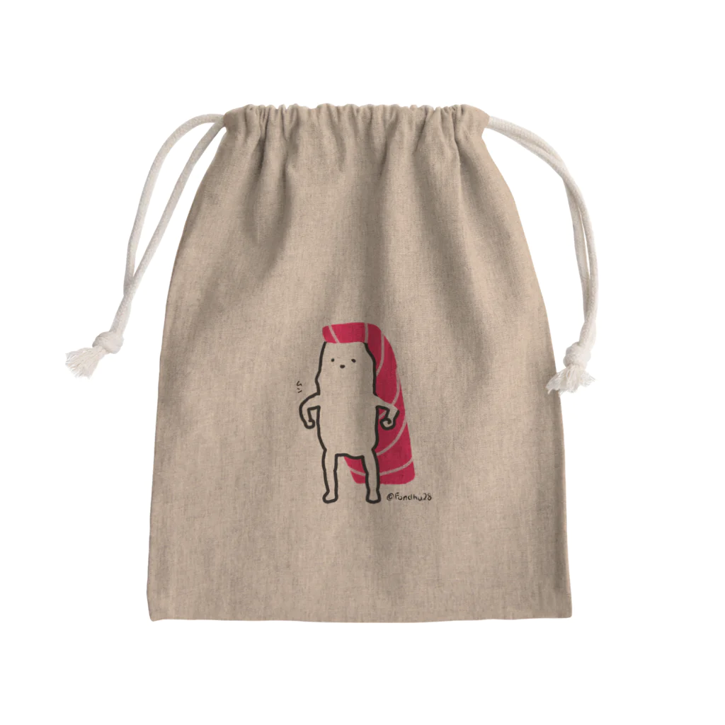 Fondhuのマグロマン参上 Mini Drawstring Bag