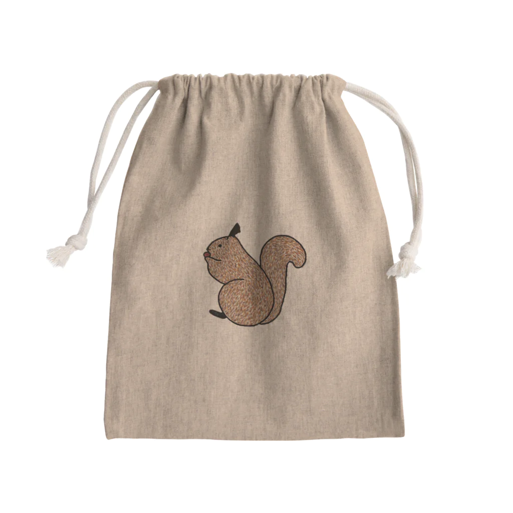 chîcaのエゾリスさん Mini Drawstring Bag