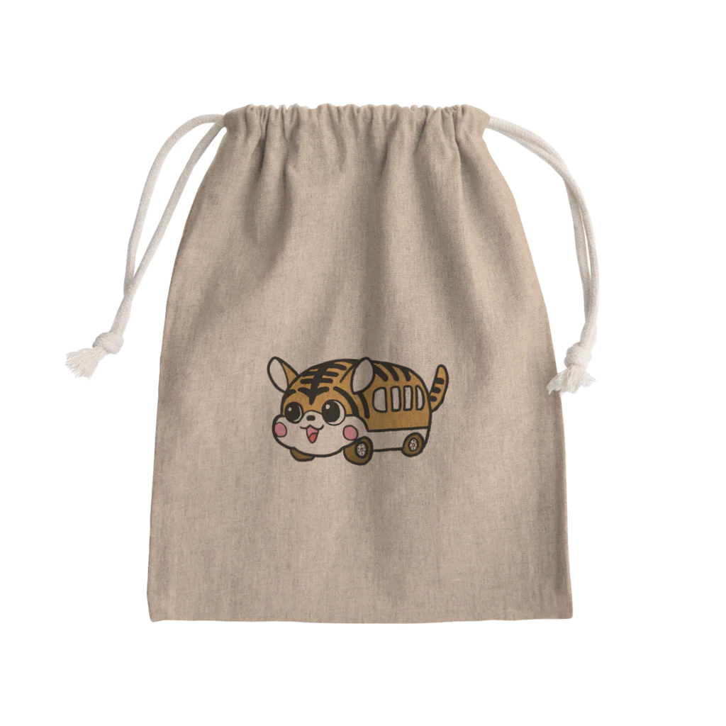 ゴロ画伯におまかせ！のにゃんこバス Mini Drawstring Bag