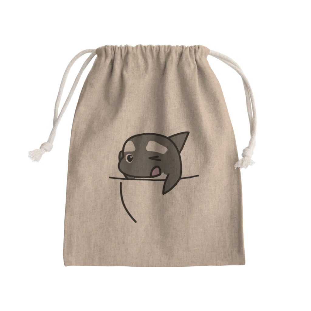 茶番亭かわし屋の#シャチくん in ポッケ Mini Drawstring Bag