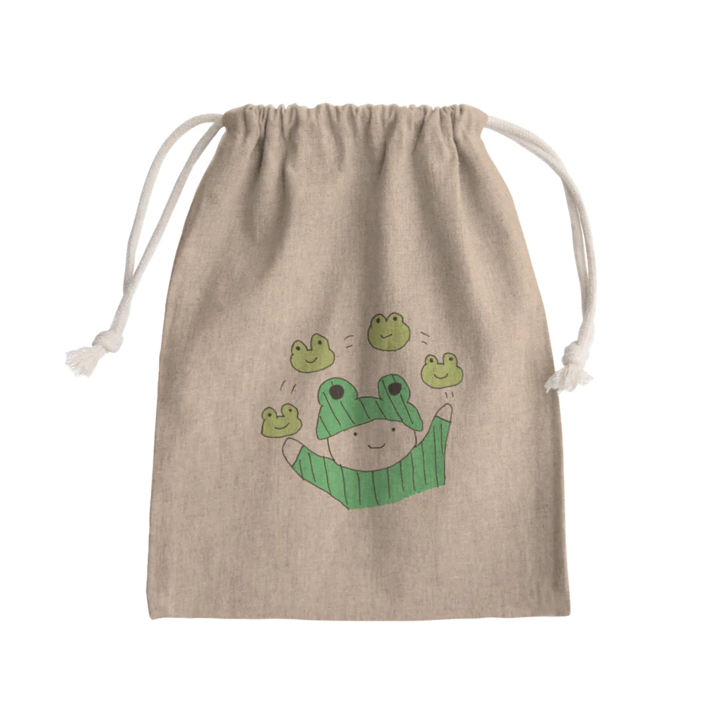 ようかいきのこのおみせのおかあさんとかえる Mini Drawstring Bag