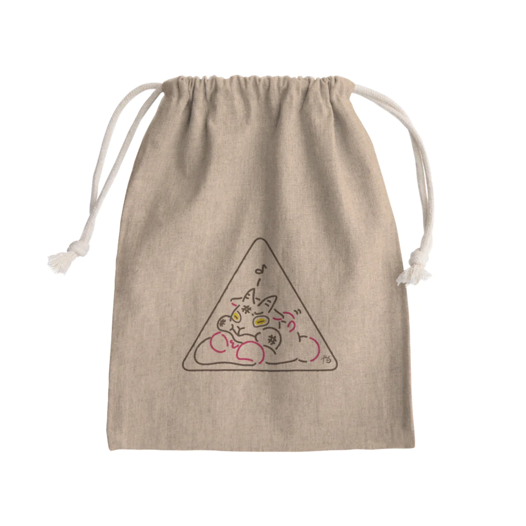 路地裏迷路のやぎもち入り Mini Drawstring Bag