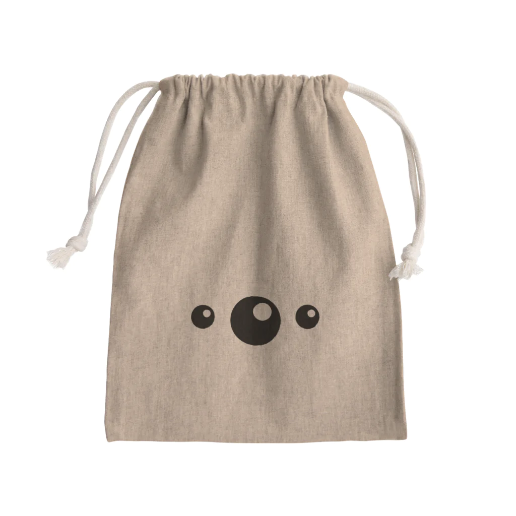 AROMA☆LOVELYのくまのかお Mini Drawstring Bag