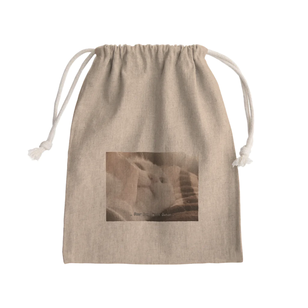 my dear catの牙 Mini Drawstring Bag