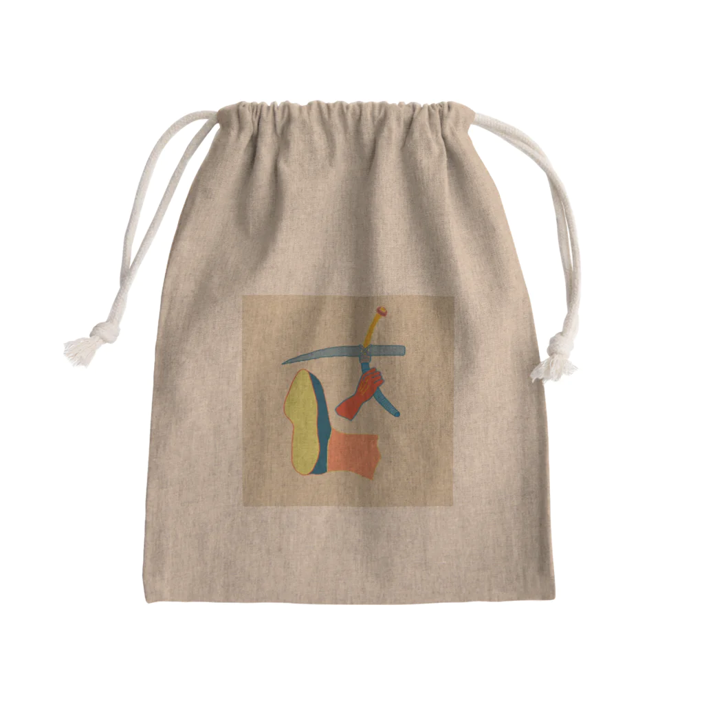 ERIKA MIYAJIMAの甲骨文字『武』 Mini Drawstring Bag