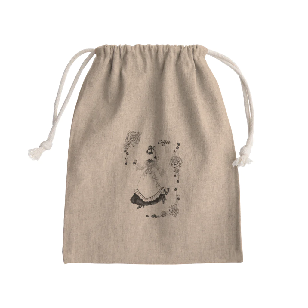 Prism coffee beanの【Lady's sweet coffee】コーヒー Mini Drawstring Bag