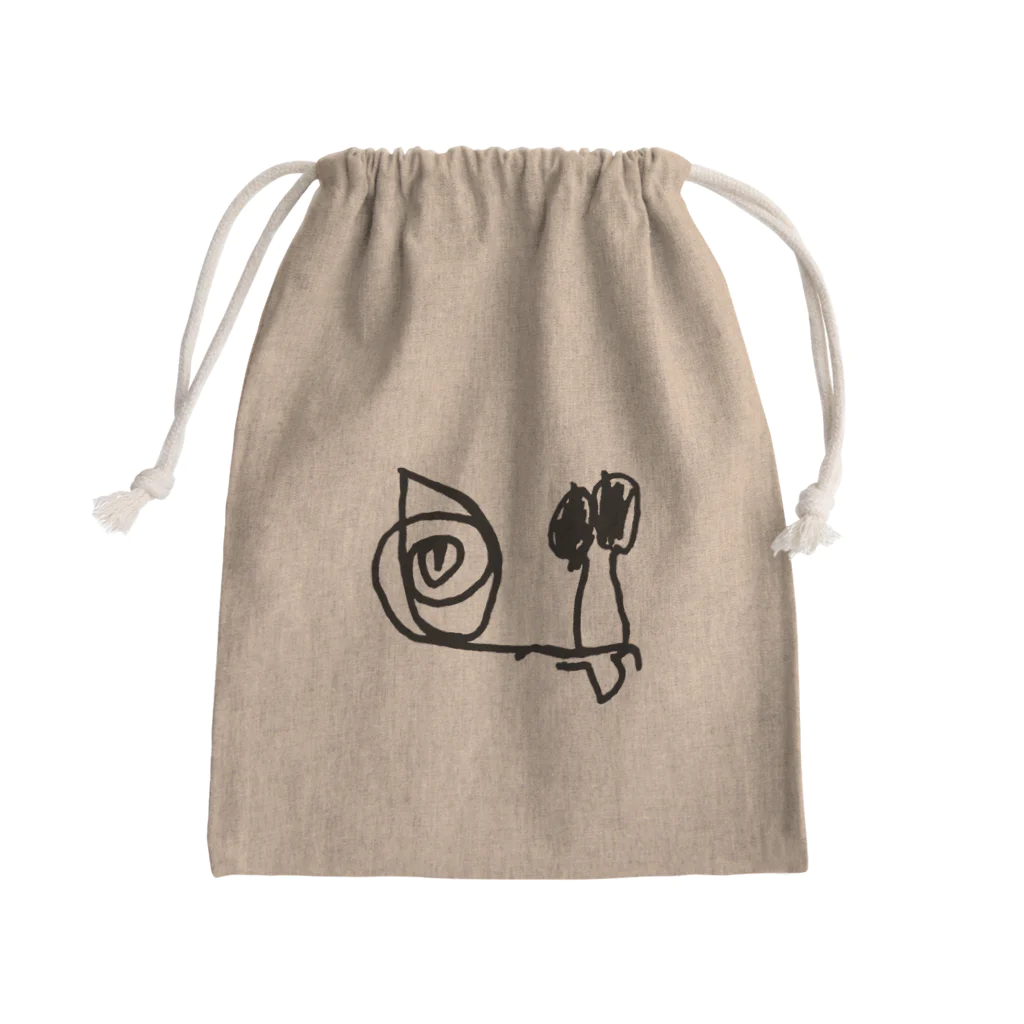 rukotanshopのでんでんむし Mini Drawstring Bag