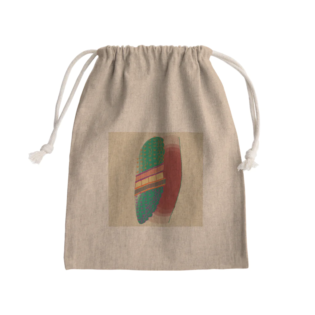 ERIKA MIYAJIMAの甲骨文字『彳』 Mini Drawstring Bag
