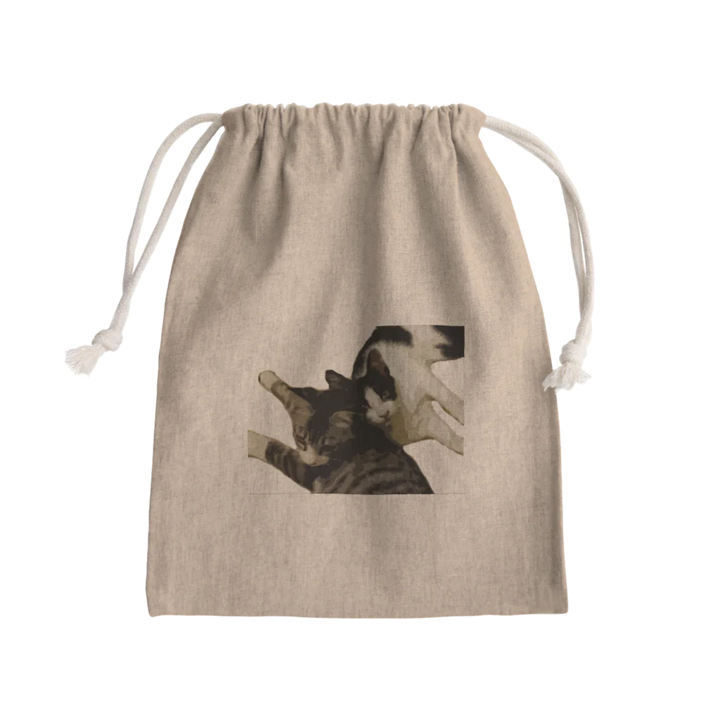 原っぱショップのジョバンニとカンパネルラ Mini Drawstring Bag