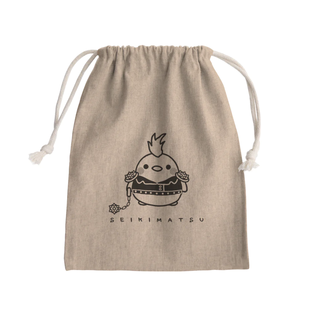 モッサードロウのせいきまつ鳥 Mini Drawstring Bag