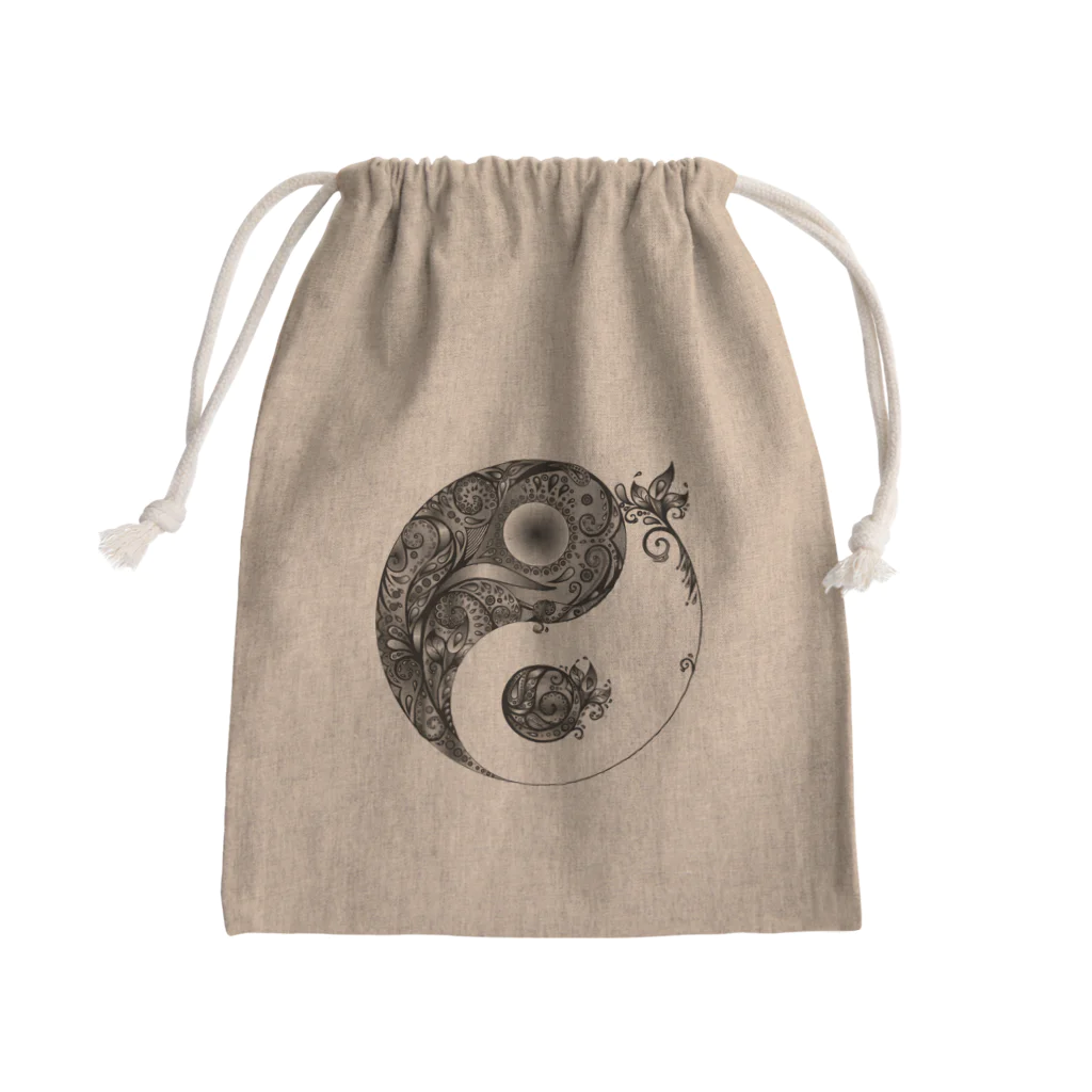 Drecome_Designの太陰太極図 Mini Drawstring Bag