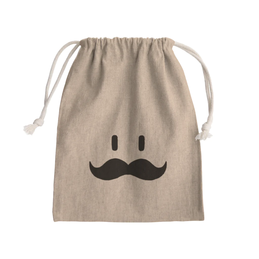 トシゾーのSUZURIのとこのヒゲ（黒） Mini Drawstring Bag