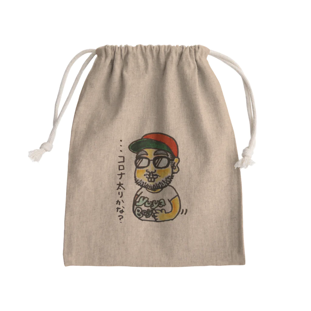 いんでないかいストアのコロナ太りユンドウ Mini Drawstring Bag