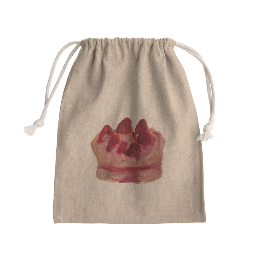 百世のいちごのけーき Mini Drawstring Bag