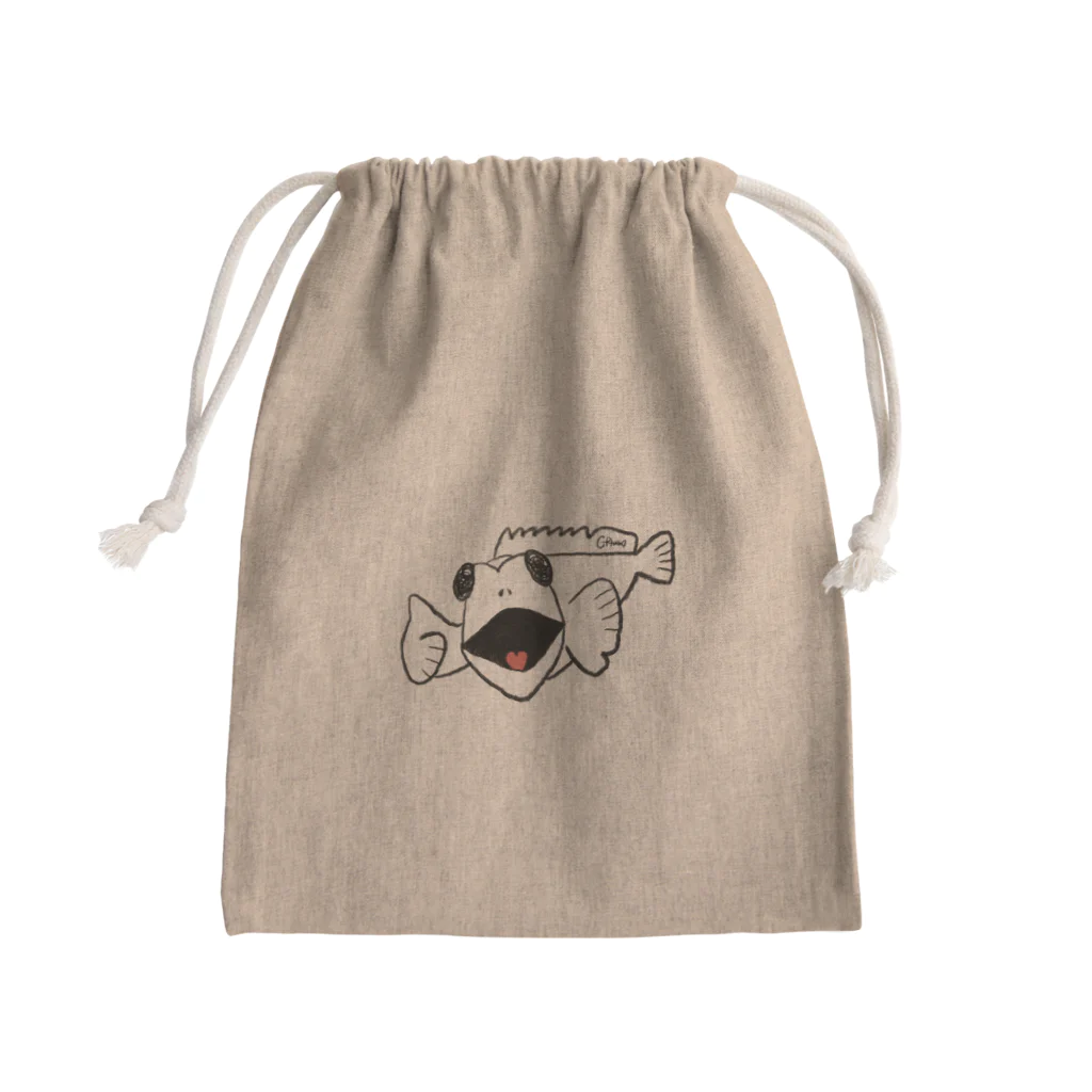 siisのgood luck カサゴくん Mini Drawstring Bag