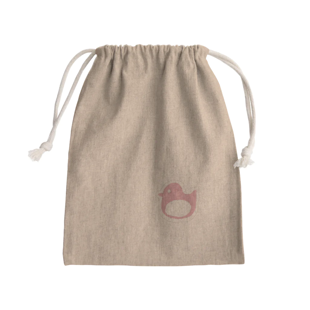 fuwafuwaのひよこの名札 Mini Drawstring Bag