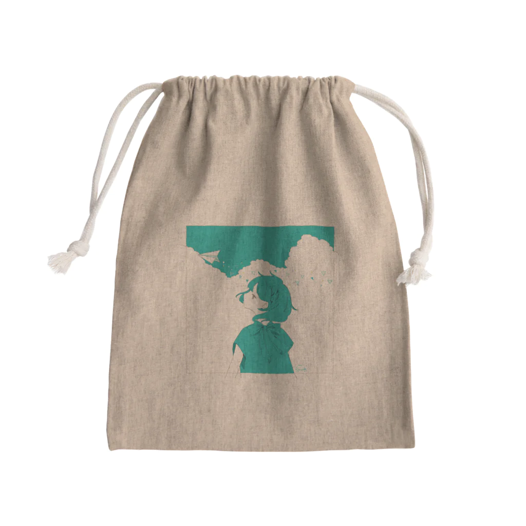 m_matsurikaの紙飛行機 Mini Drawstring Bag