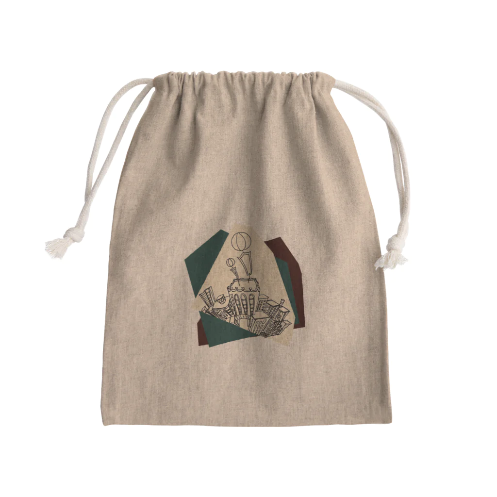 気ままに創作　よろず堂のバルーン Mini Drawstring Bag