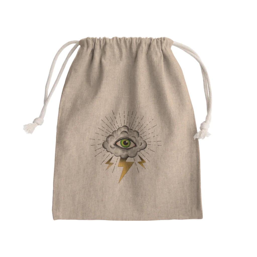 Yopioのカミナリ君 Mini Drawstring Bag