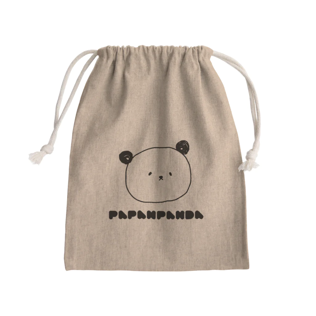 パパンパンダのパパンパンダ　ロゴ Mini Drawstring Bag