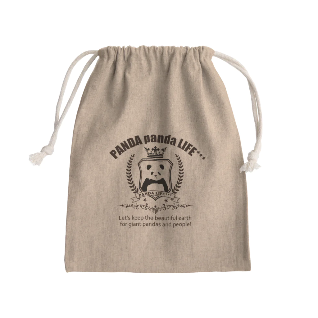 PANDA panda LIFE***のエンブレムパンダ Mini Drawstring Bag