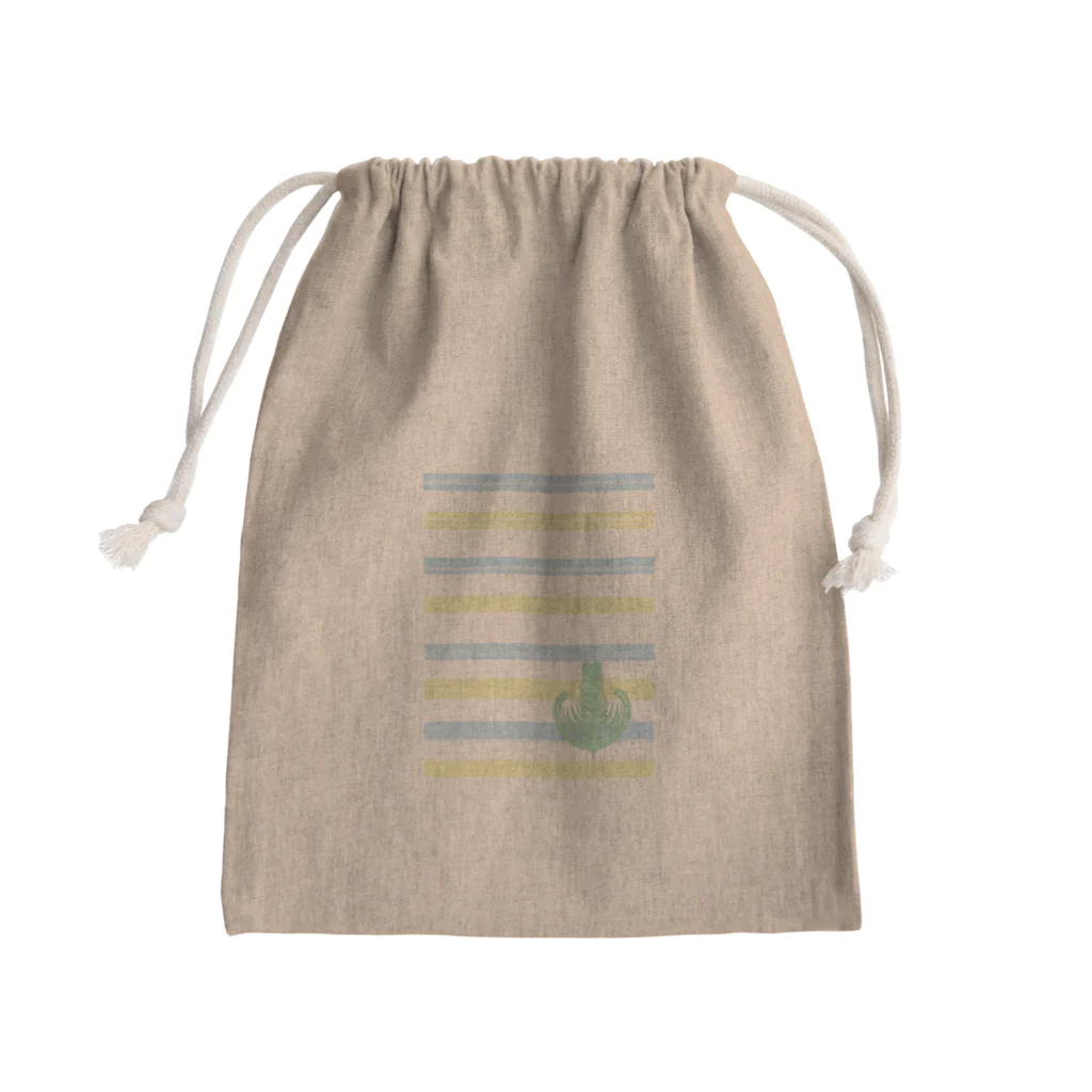 Prism coffee beanのジェラートラテアート /パイナップル×ブルーハワイ Mini Drawstring Bag