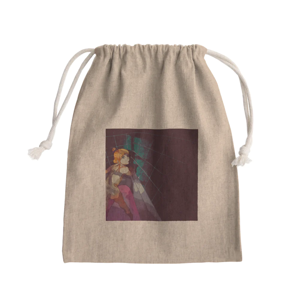 可愛い女の子職人vent4444のお風呂 Mini Drawstring Bag