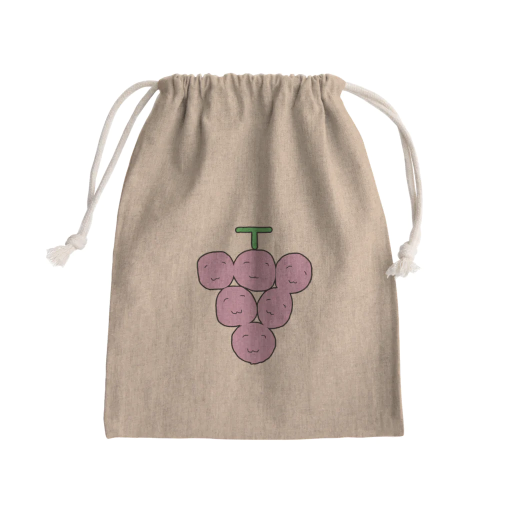 わたくしのお店の食欲のわたくし(ぶどう) Mini Drawstring Bag