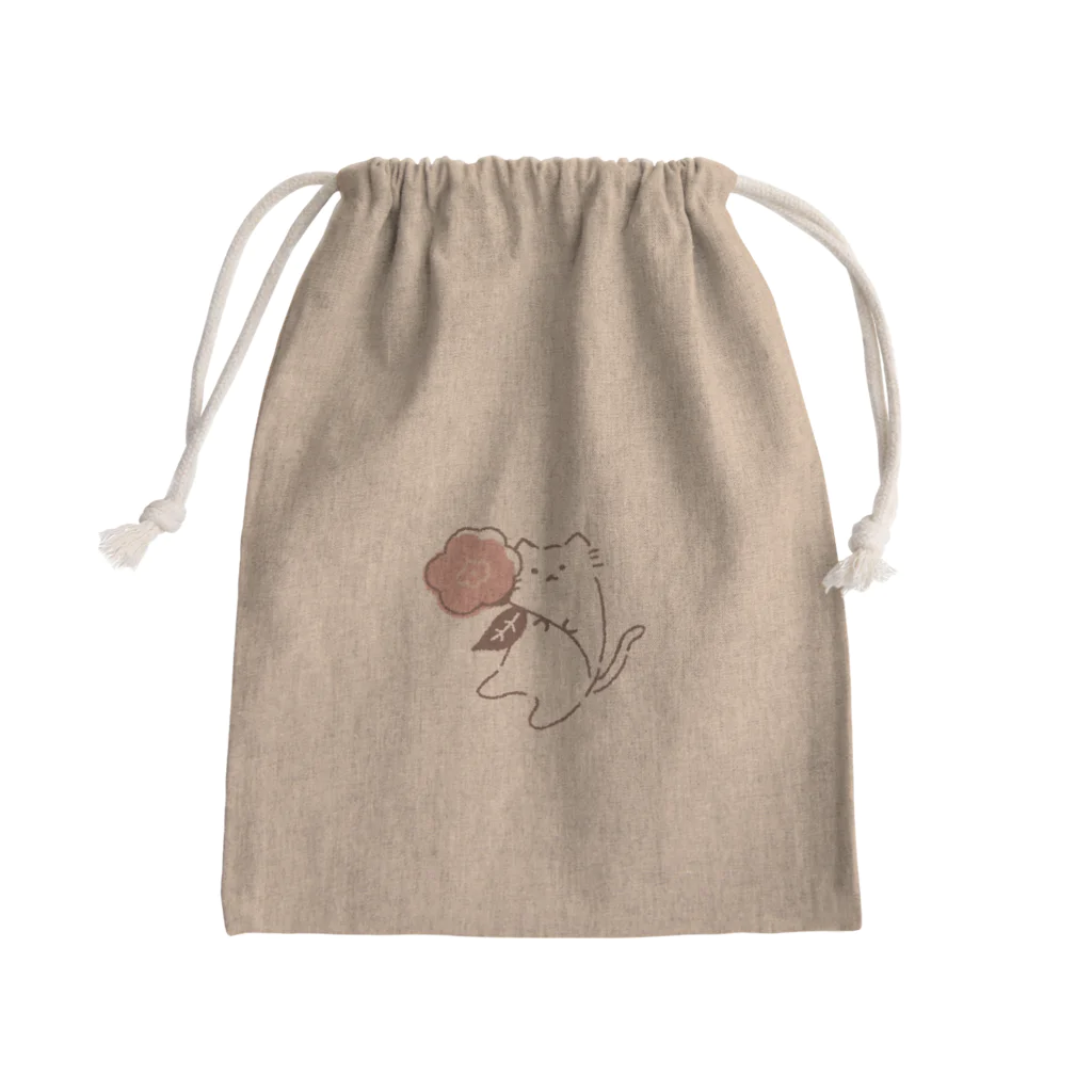 まつりかのお花とねこ Mini Drawstring Bag