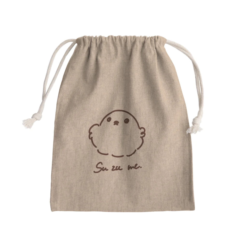 asacacoe_officialのあなたの居場所だよ、すずめ。 Mini Drawstring Bag