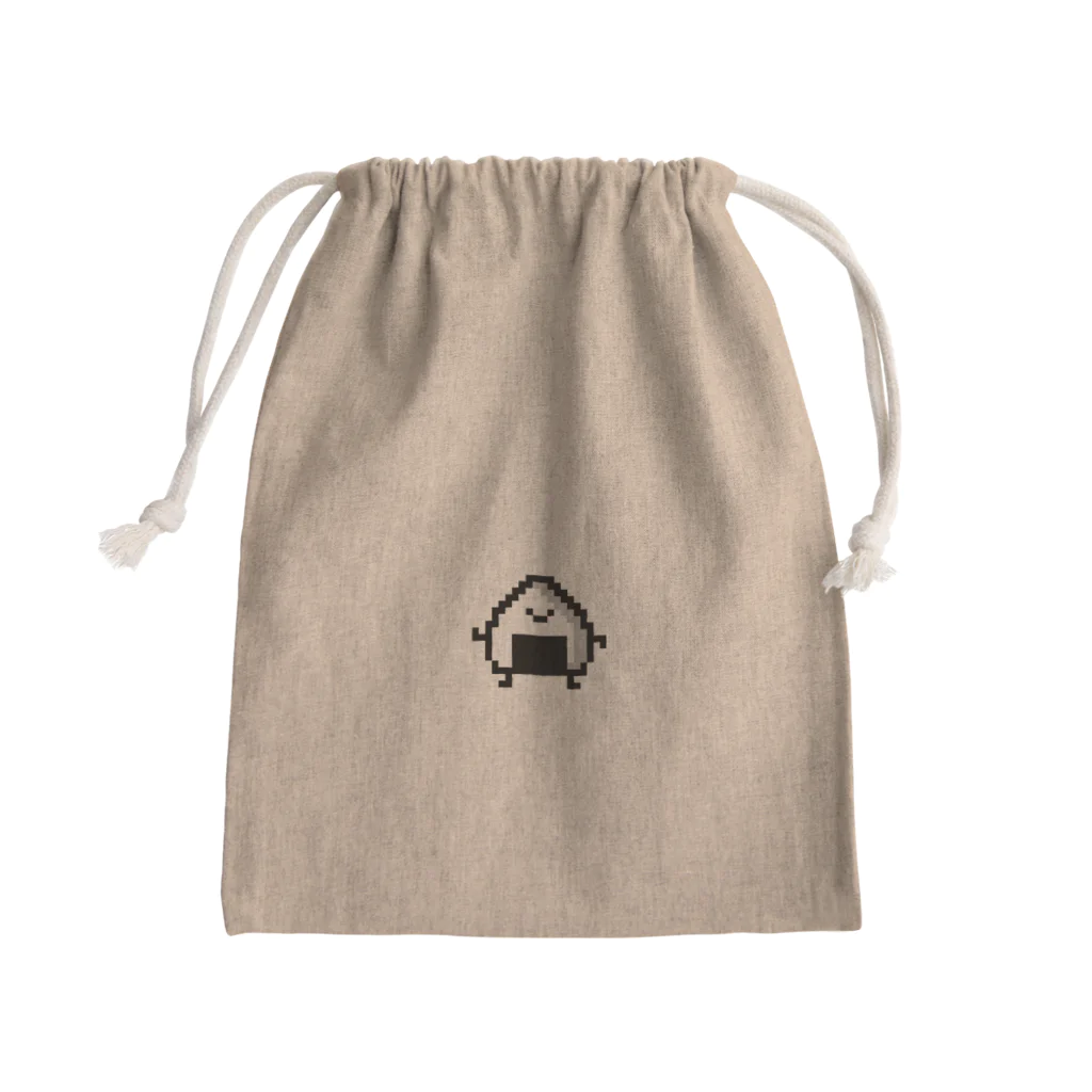 rina_cjcjのドット絵おにぎりくん Mini Drawstring Bag