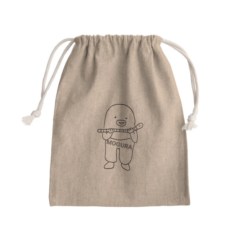 MOGURAのもぐら✕みみず Mini Drawstring Bag