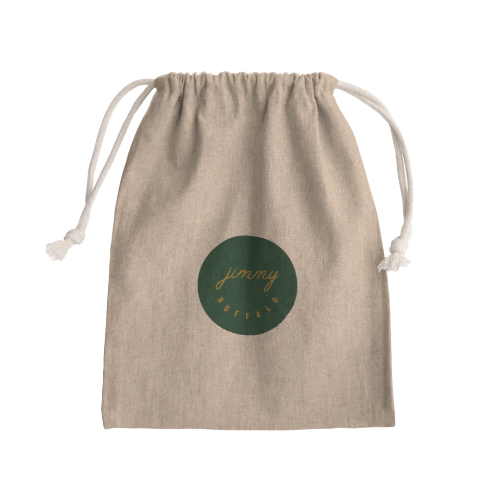 Jimmy BuffaloのJimmy Buffalo - ロゴ / グリーン Mini Drawstring Bag