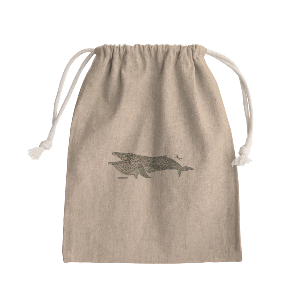 backpackerのタイルのナガスクジラ Mini Drawstring Bag