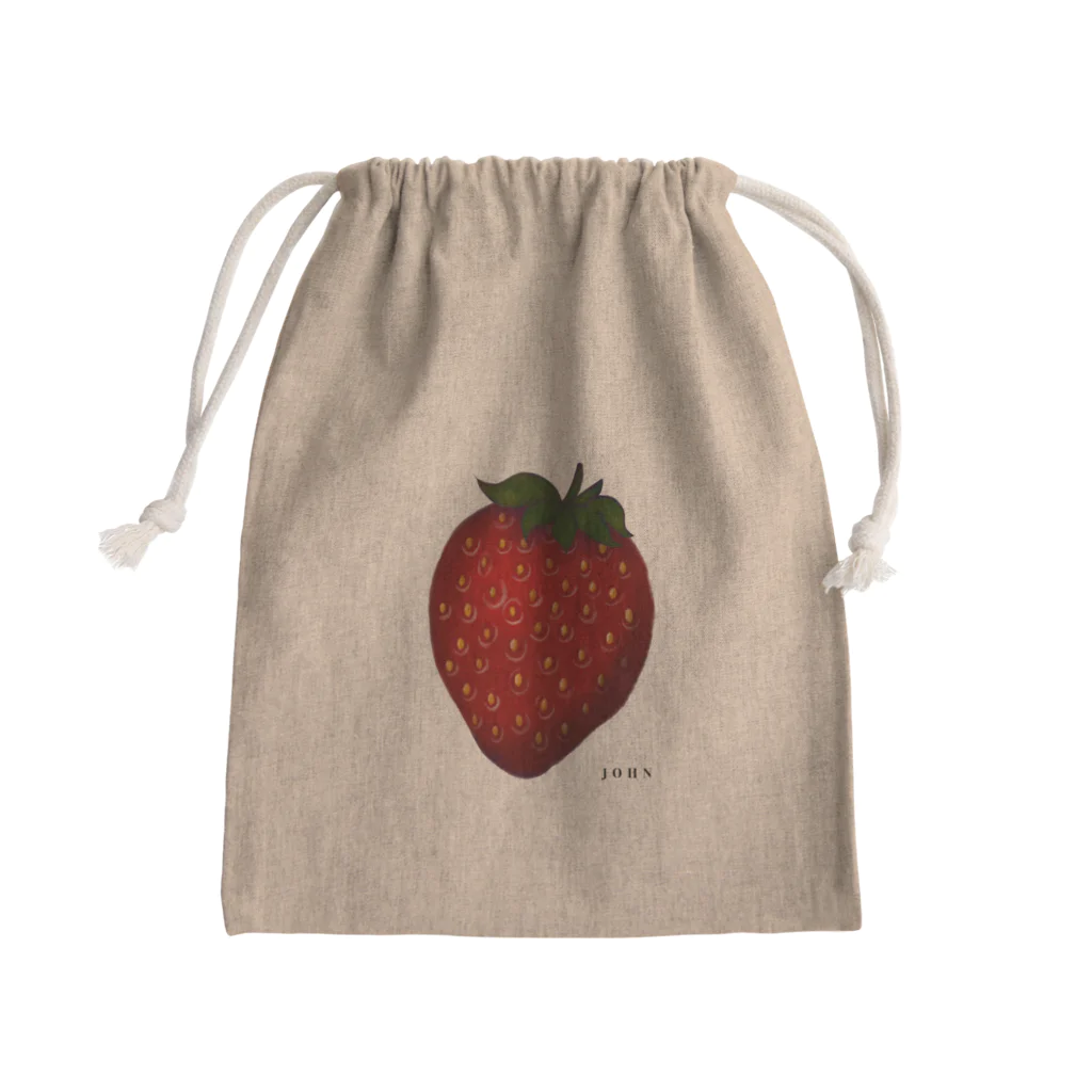 JOHNのお店の苺苺苺 Mini Drawstring Bag