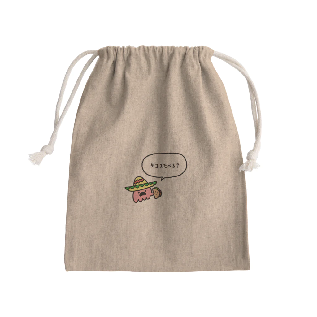 タコタコのメキシカンタコさん Mini Drawstring Bag