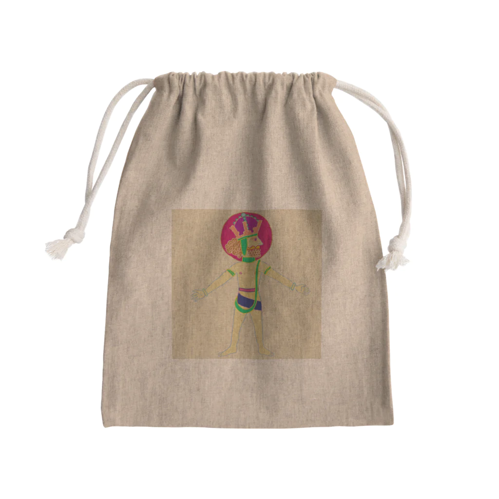 ERIKA MIYAJIMAの甲骨文字『天』 Mini Drawstring Bag