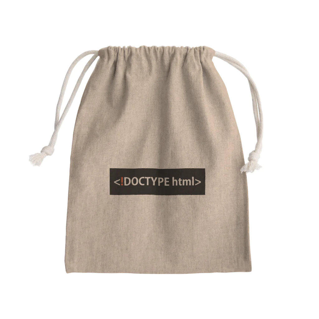 Slow Creative ShopのDOCTYPE Mini Drawstring Bag