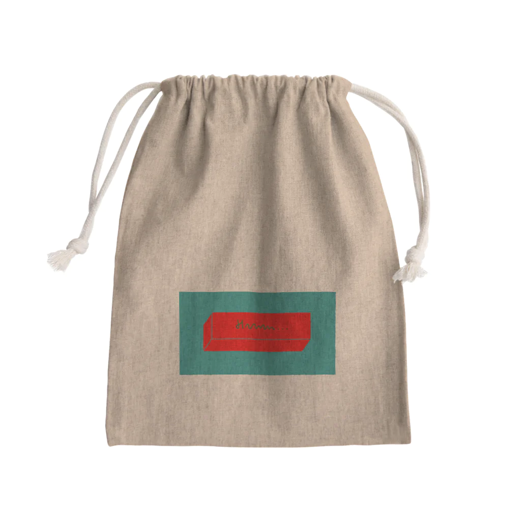 QB🦖のHmm.../g.r Mini Drawstring Bag