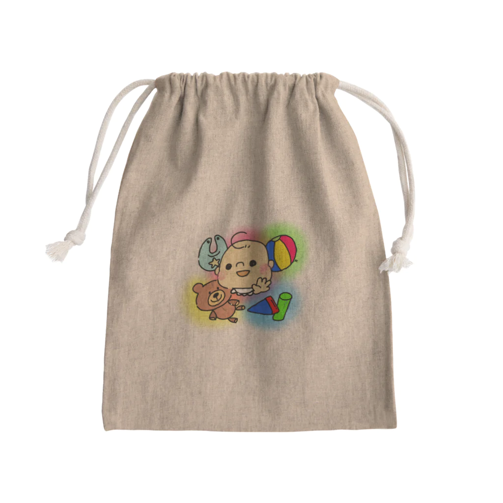 ヌコ丸さんは…母になった ®︎のボク、フウサン。 Mini Drawstring Bag