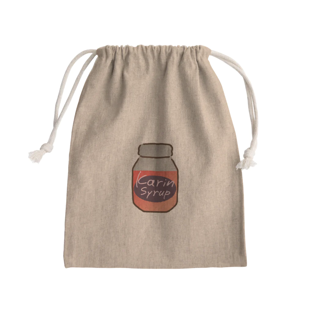 Karinsyrupの花梨シロップbottle(茜色) Mini Drawstring Bag