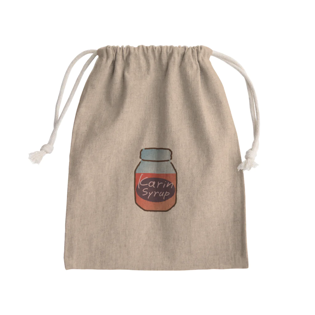 Karinsyrupの花梨シロップbottle(茜色) Mini Drawstring Bag