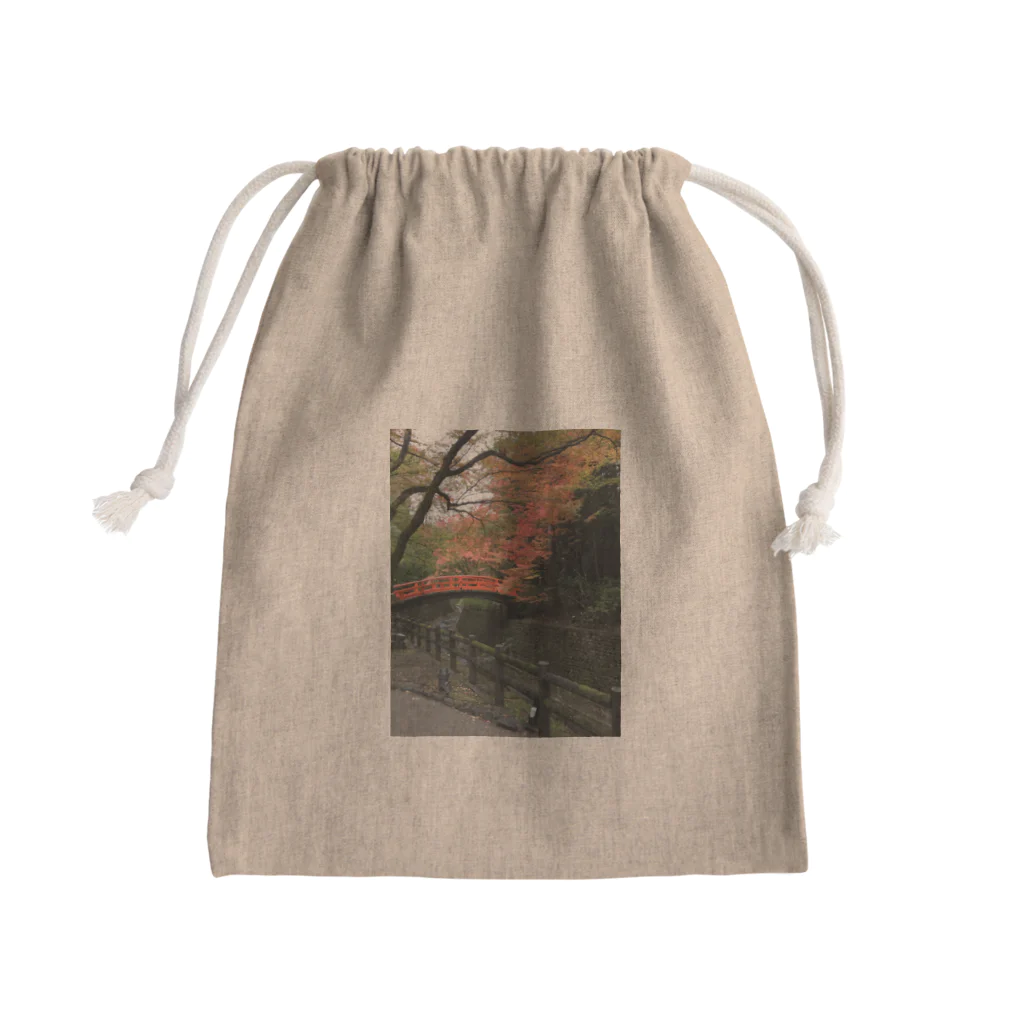 さんぽchの紅葉の散歩道 Mini Drawstring Bag