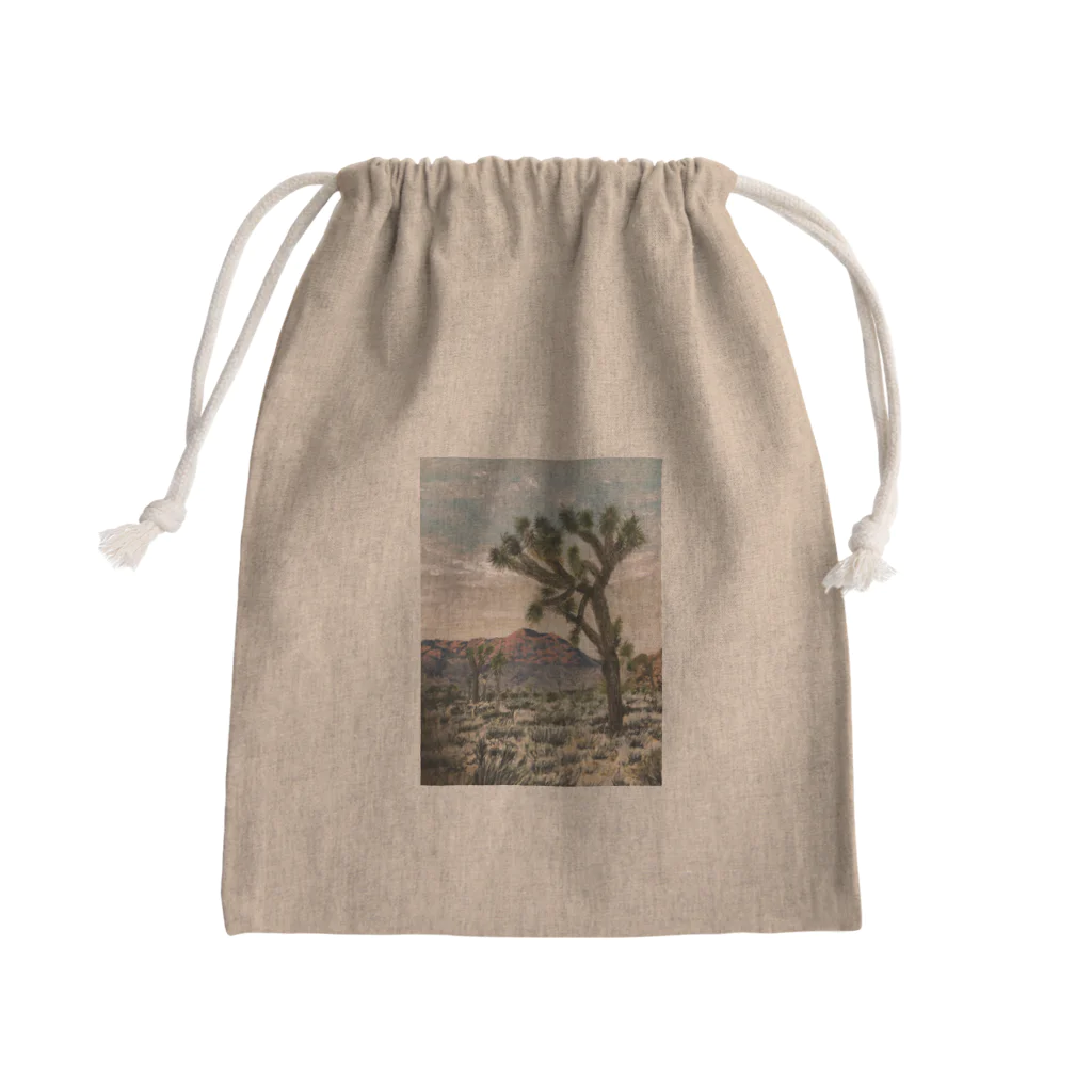 yukiiii1992のjoshuatree サボテン　cactus Mini Drawstring Bag