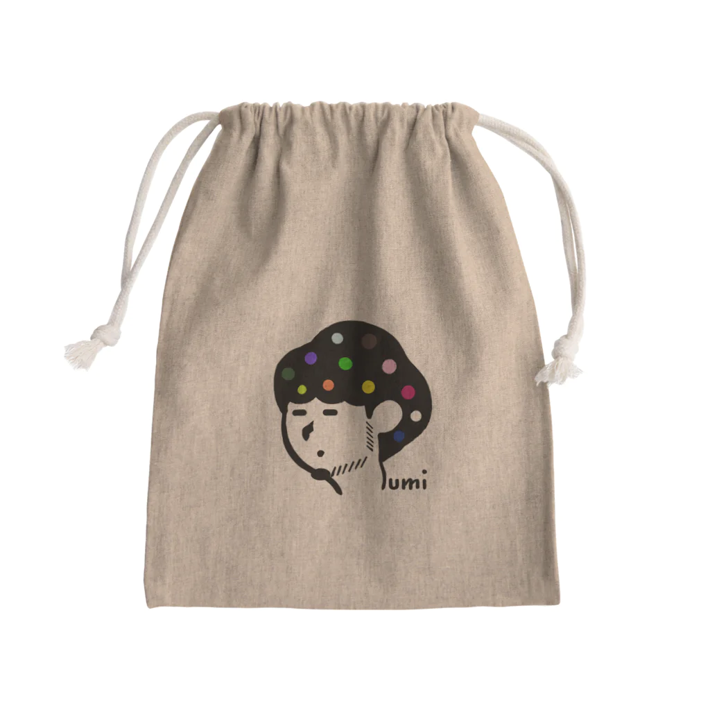 すみたろう。ショップのゆるすみ巾着 Mini Drawstring Bag