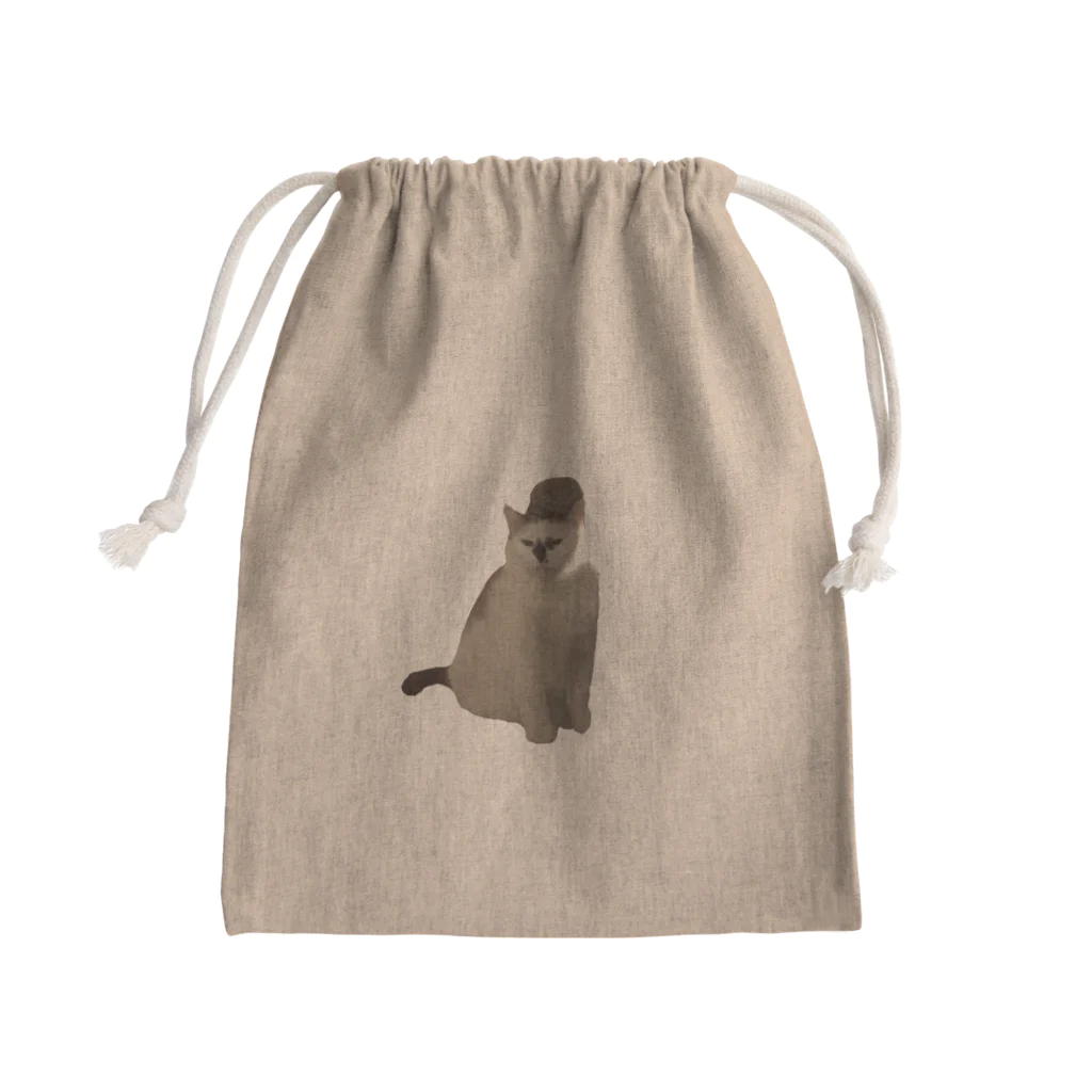 dutch_dutchのおだんご猫ちゃん Mini Drawstring Bag